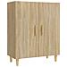 Credenza Rovere Sonoma 70x34x90 Cm In Legno Multistrato - Foto miniatura 2