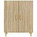 Credenza Rovere Sonoma 70x34x90 Cm In Legno Multistrato - Foto miniatura 3