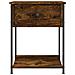 Comodino Rovere Fumo 44x45x58 Cm In Legno Multistrato - Foto miniatura 2