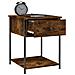 Comodino Rovere Fumo 44x45x58 Cm In Legno Multistrato - Foto miniatura 3