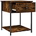Comodino Rovere Fumo 44x45x58 Cm In Legno Multistrato - Foto miniatura 4
