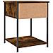 Comodino Rovere Fumo 44x45x58 Cm In Legno Multistrato - Foto miniatura 5