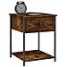 Comodino Rovere Fumo 44x45x58 Cm In Legno Multistrato - Foto miniatura 9
