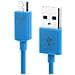 Cavo Dati E Ricarica Usb To Microusb 2 Metri Blu - Foto miniatura 2