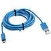 Cavo Dati E Ricarica Usb To Microusb 2 Metri Blu - Foto miniatura 1