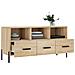 Mobile Porta Tv Rovere Sonoma 102x36x50 Cm In Legno Multistrato - Foto miniatura 5