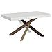 Tavolo Allungabile 90x160/420 Cm Volantis Telaio Gambe 4 Colori (c) - Bianco Frassino - Foto miniatura 6