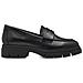 Black Leather Classic Closed Loafers Mocassino Pelle Scarpe Donna Nero Eu 41, 1-24323-43 003 - Foto miniatura 2