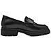 Black Leather Classic Closed Loafers Mocassino Pelle Scarpe Donna Nero Eu 41, 1-24323-43 003 - Foto miniatura 3