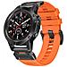 Cinturino Da Orologio Da 22 Mm Per Garmin Fenix 3/5/5x / 6x / 7x Orange - Foto miniatura 1
