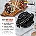 30551 Pressa Per Tortillas Messicane In Ghisa 16,5cm Pataconera Colombiana Roti Maker Nero - Foto miniatura 4
