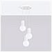 Sollux Lighting Lampada A Sospensione Halo 3p Bianco Sl.1710 - Moderno Lampada A Sospensione Bianco 125x25x25 Cm - Foto miniatura 2