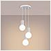 Sollux Lighting Lampada A Sospensione Halo 3p Bianco Sl.1710 - Moderno Lampada A Sospensione Bianco 125x25x25 Cm - Foto miniatura 3