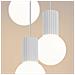 Sollux Lighting Lampada A Sospensione Halo 3p Bianco Sl.1710 - Moderno Lampada A Sospensione Bianco 125x25x25 Cm - Foto miniatura 4