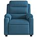 Poltrona Reclinabile Blu in Velluto - Foto miniatura 6