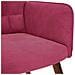 Poltrona Relax con Poggiapiedi Rosso Vino in Velluto - Foto miniatura 8