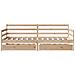 Dormeuse con Cassetti 90x200 cm Legno Massello Pino - Foto miniatura 4