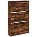 Scarpiera Rovere Fumo 80x21x125,5 cm in Legno Multistrato - Foto miniatura 4