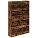 Scarpiera Rovere Fumo 80x21x125,5 cm in Legno Multistrato - Foto miniatura 7