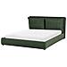 Letto Ad Acqua Tessuto Bajonna 160 X 200 Cm Verde Scuro - Foto miniatura 2