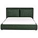 Letto Ad Acqua Tessuto Bajonna 160 X 200 Cm Verde Scuro - Foto miniatura 4