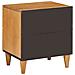 Comodino Marrone chiaro 40 x 33 x 46 cm legno massello di mango - Foto miniatura 6