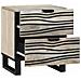 Armadio da Notte con cassetto Bianco e nero 40 x 33 x 46 cm - Foto miniatura 2