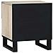 Armadio da Notte con cassetto Bianco e nero 40 x 33 x 46 cm - Foto miniatura 5
