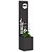 Vaso da Giardino con Pannello Decorativo Nero 32 x 140 cm - Foto miniatura 3