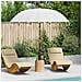 Parasol Balinese Crema 210-220 cm Cotone, legno massello - Foto miniatura 2