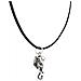Collana Talismano In Pelle E Argento Placcato - Foto miniatura 5
