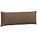 Cuscini da Divano 2 pcs Marrone 120 x 40 cm Tessuto - Foto miniatura 5