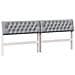 Testiera imbottita Grigio chiaro 200 cm Pino massello - Foto miniatura 1