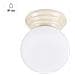 Lampada Da Soffitto Zori Beige Ip44 Sl. 1897 - Minimalist Lampada A Soffitto Beige 12x12x16 Cm - Foto miniatura 1