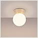 Lampada Da Soffitto Zori Beige Ip44 Sl. 1897 - Minimalist Lampada A Soffitto Beige 12x12x16 Cm - Foto miniatura 4