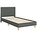Struttura letto bambini con testata Grigio scuro 90 x 190 cm - Foto miniatura 4