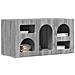 Mobile TV Grigio Sonoma 80 x 35 x 40 cm Legno multistrato - Foto miniatura 3