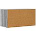 Mobile TV Grigio Sonoma 80 x 35 x 40 cm Legno multistrato - Foto miniatura 7