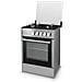 Cucina 4 Fuochi Forno a gas 60x60 cm LF66GG-40F GREY /BLACK - Foto miniatura 1
