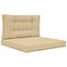 Cuscino per divano da esterno 2 pcs Beige Poliestere - Foto miniatura 1