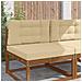 Cuscino per divano da esterno 2 pcs Beige Poliestere - Foto miniatura 2