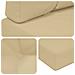 Cuscino per divano da esterno 2 pcs Beige Poliestere - Foto miniatura 8