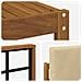 Set di divani da esterno con cuscino 6 pcs Naturale e Beige - Foto miniatura 6