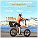 Ep-2 Boost Bicicletta Elettrica Pieghevole Fatbike Da 20", Motore 250w 55 N·m, Batteria Rimovibile 48v 13ah, Velocità Massima 25?km /h, Autonomia 120?km, Freni A Disco Meccanici, Telaio In Alluminio, Adatta A Tutti I Terreni, Colore Grigio - Foto miniatura 3