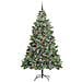 Albero di Natale artificiale 300 LED Bianco caldo PVC e Metallo - Foto miniatura 3