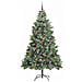 Albero di Natale artificiale 300 LED Bianco caldo PVC e Metallo - Foto miniatura 4
