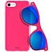 Bundle Cover Plasma in TPU con occhiali da sole pieghevoli per iPhone 7 / 8 Rosa Shocking - Foto miniatura 1