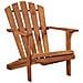 Sedia da Giardino Adirondack in Legno Massello di Acacia - Foto miniatura 1