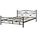 Letto In Metallo Con Rete A Doghe Nera 180 X 200 Cm Rodez - Foto miniatura 19
