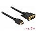 85656 Cavo E Adattatore Video 5 M Hdmi Tipo A (standard) Dvi Nero - Foto miniatura 1